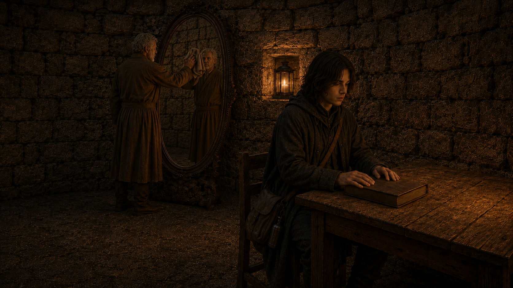 Quiet reflection beside the true Mirror